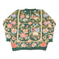 Vintage 1990s Crystal-Kobe Knit Floral Sweater Women's Large from propervintagecanada