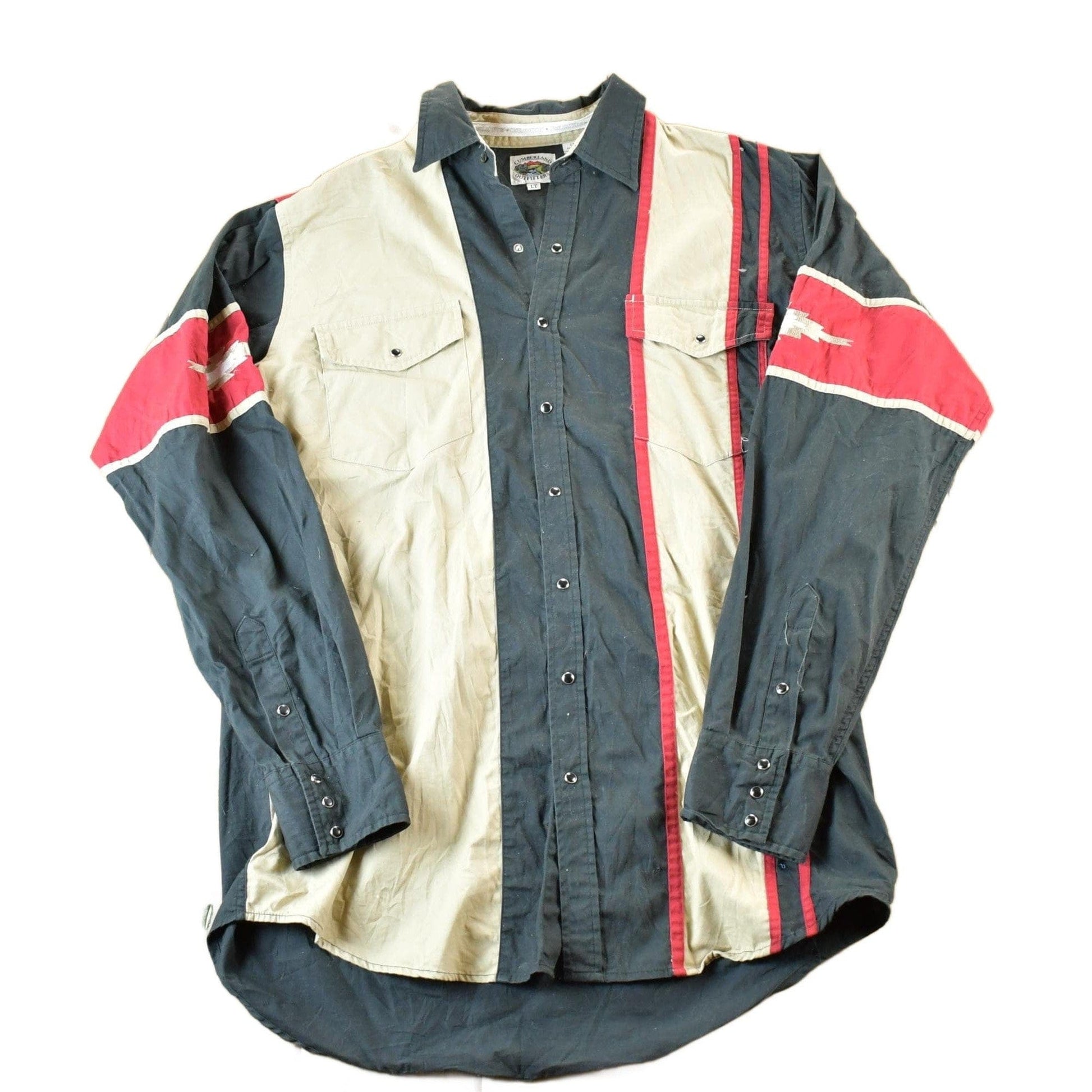 Vintage 1990s Cumberland Outfitters Aztec Western Button Up Shirt Men's L from propervintagecanada