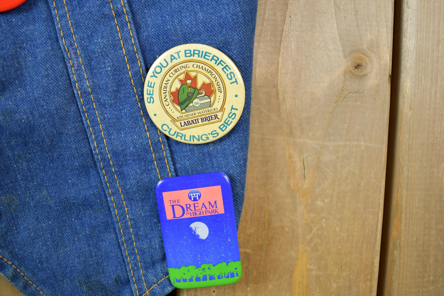 Vintage 1990s Custom Jean Jacket Button Vest Men's S from propervintagecanada