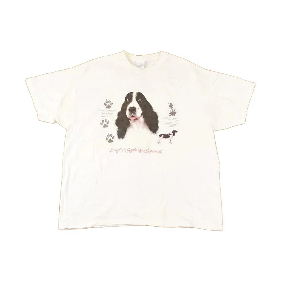 Vintage 1990s Cute Cocker Spaniel Dog Souvenir Travel T-Shirt Men's XL / Destination Shirt / 90s Single Stitch Graphic Tee / Made in USA from propervintagecanada