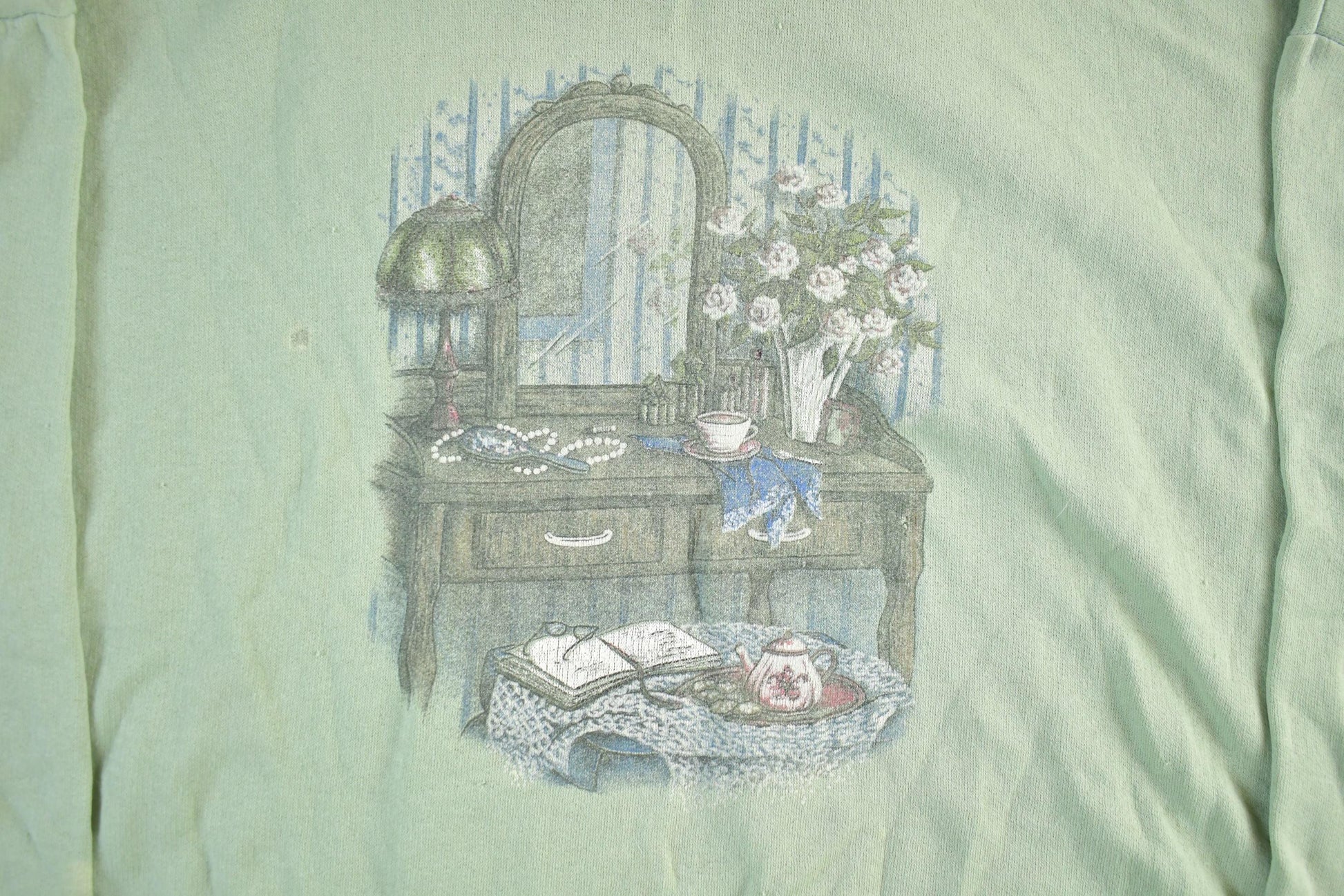 Vintage 1990s Cute Double Collar Grandma Crewneck Sweatshirt Womens 2X from propervintagecanada