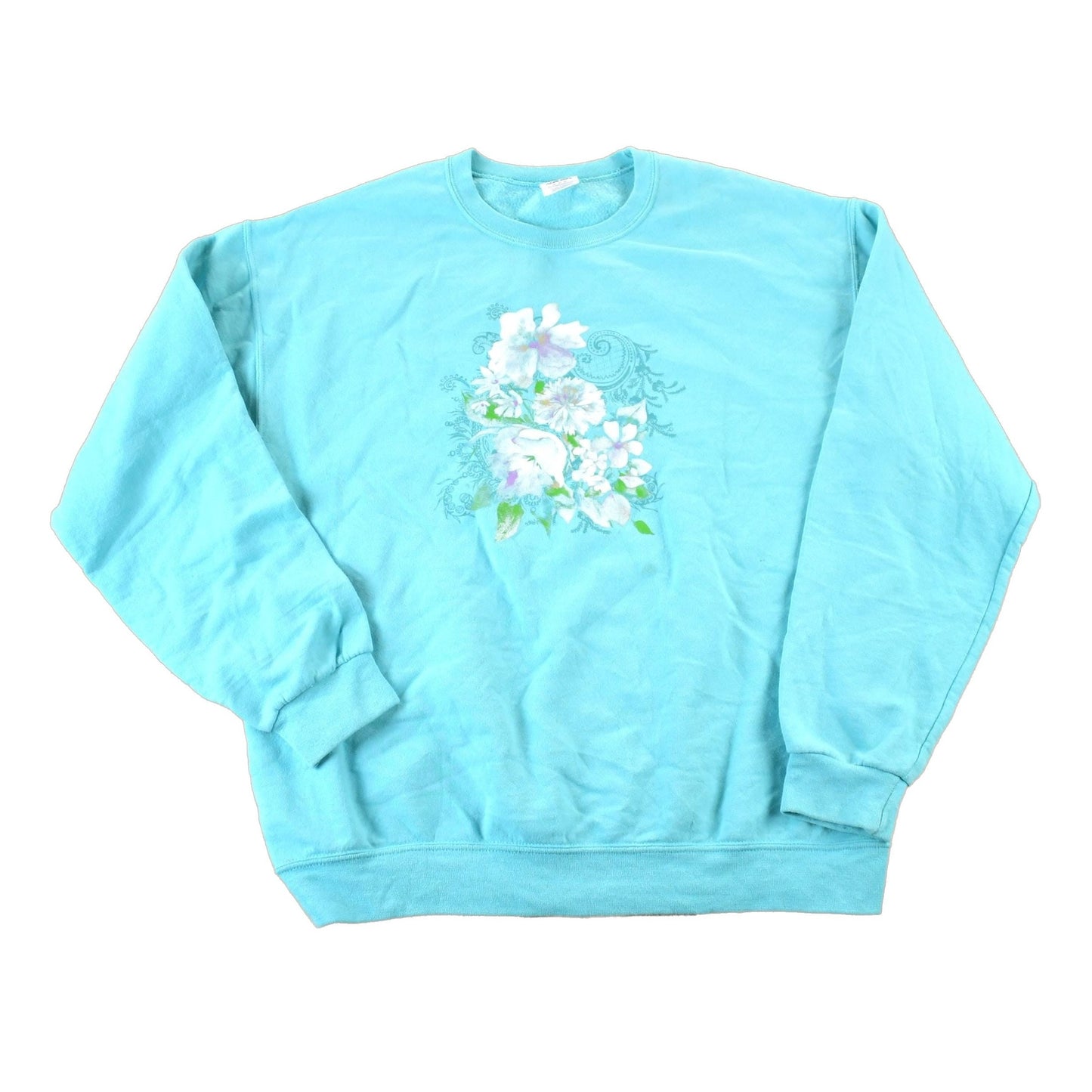 Vintage 1990s Cute Flowers Crewneck Sweater Men's Large from propervintagecanada