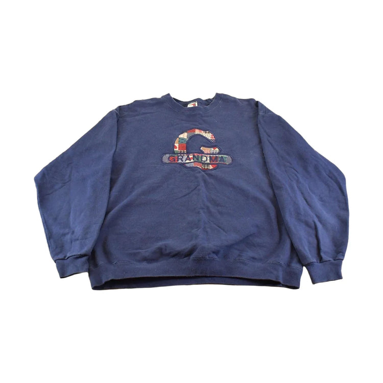Vintage 1990s Cute Grandma Crewneck Sweatshirt Men's XL from propervintagecanada