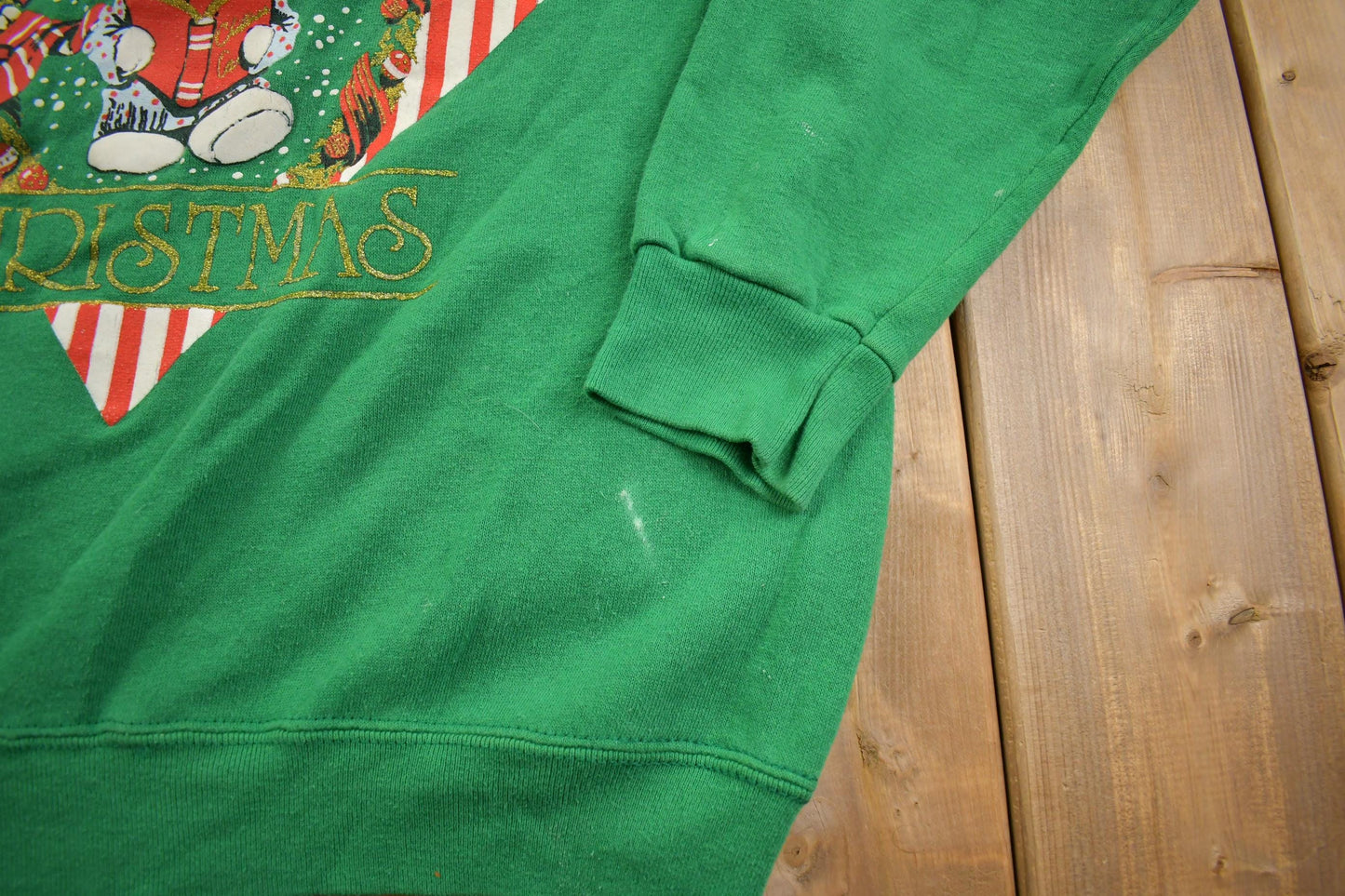 Vintage 1990s Cute Grandma Style Crewneck Sweater Men's Large from propervintagecanada