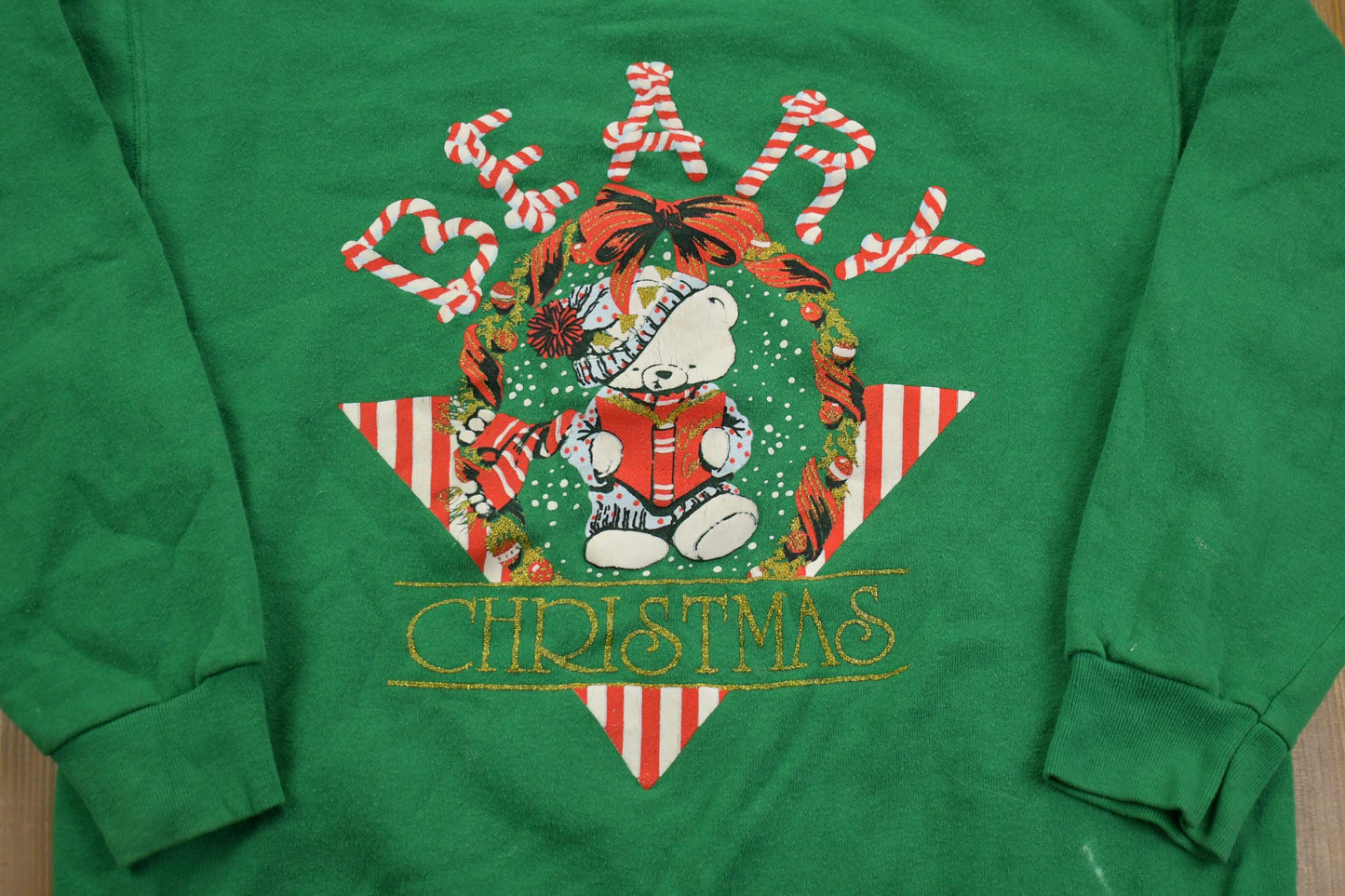 Vintage 1990s Cute Grandma Style Crewneck Sweater Men's Large from propervintagecanada