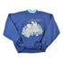 Vintage 1990s Cute Kittens Double Collar Crew Neck Sweater Men&