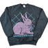 Vintage 1990s Cute Pixel Bunny Crewneck Sweater Men&