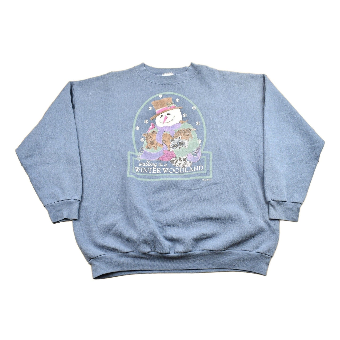 Vintage 1990s Cute Snowman Theme Crewneck Sweater Men's 2XL from propervintagecanada