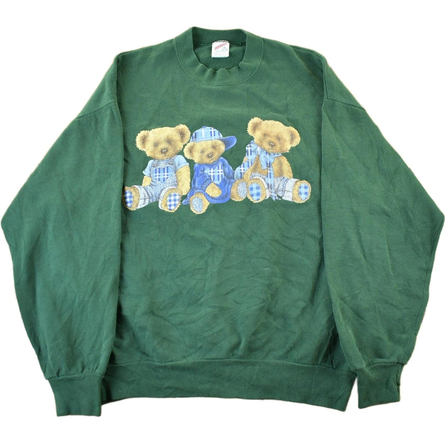 Vintage 1990s Cute Teddy Bear Theme Crewneck Sweater Men's Large from propervintagecanada