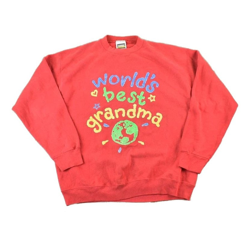 Vintage 1990s Cute Worlds Best Grandma Crewneck Sweater Men's M from propervintagecanada