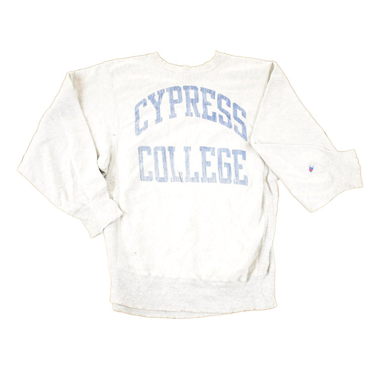 Vintage 1990s Cypress College Champion Reverse Weave Crewneck Sweatshirt Men's M from propervintagecanada