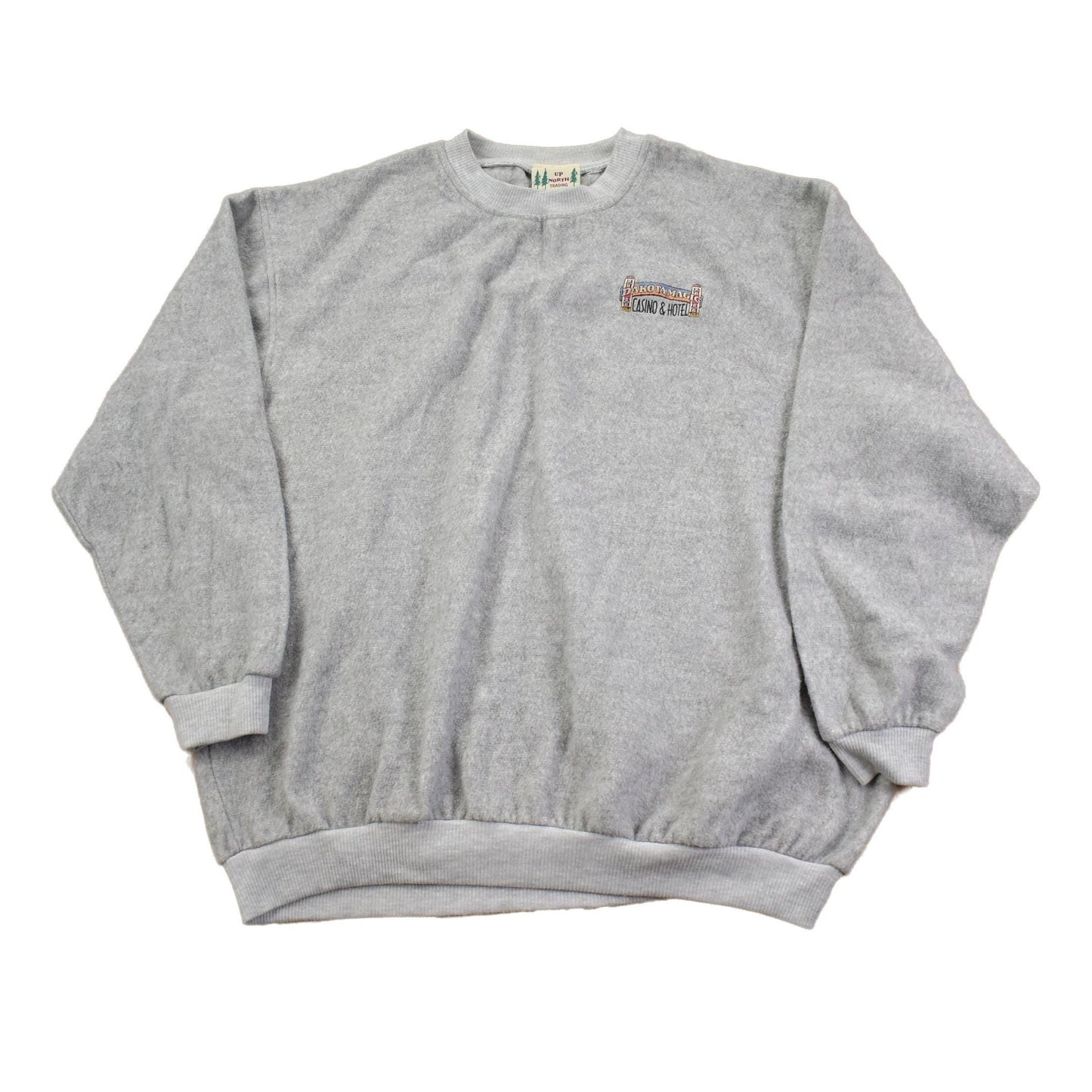 Vintage 1990s Dakota Magic Casino & Hotel Fleece Crewneck Sweatshirt Men's 2XL from propervintagecanada