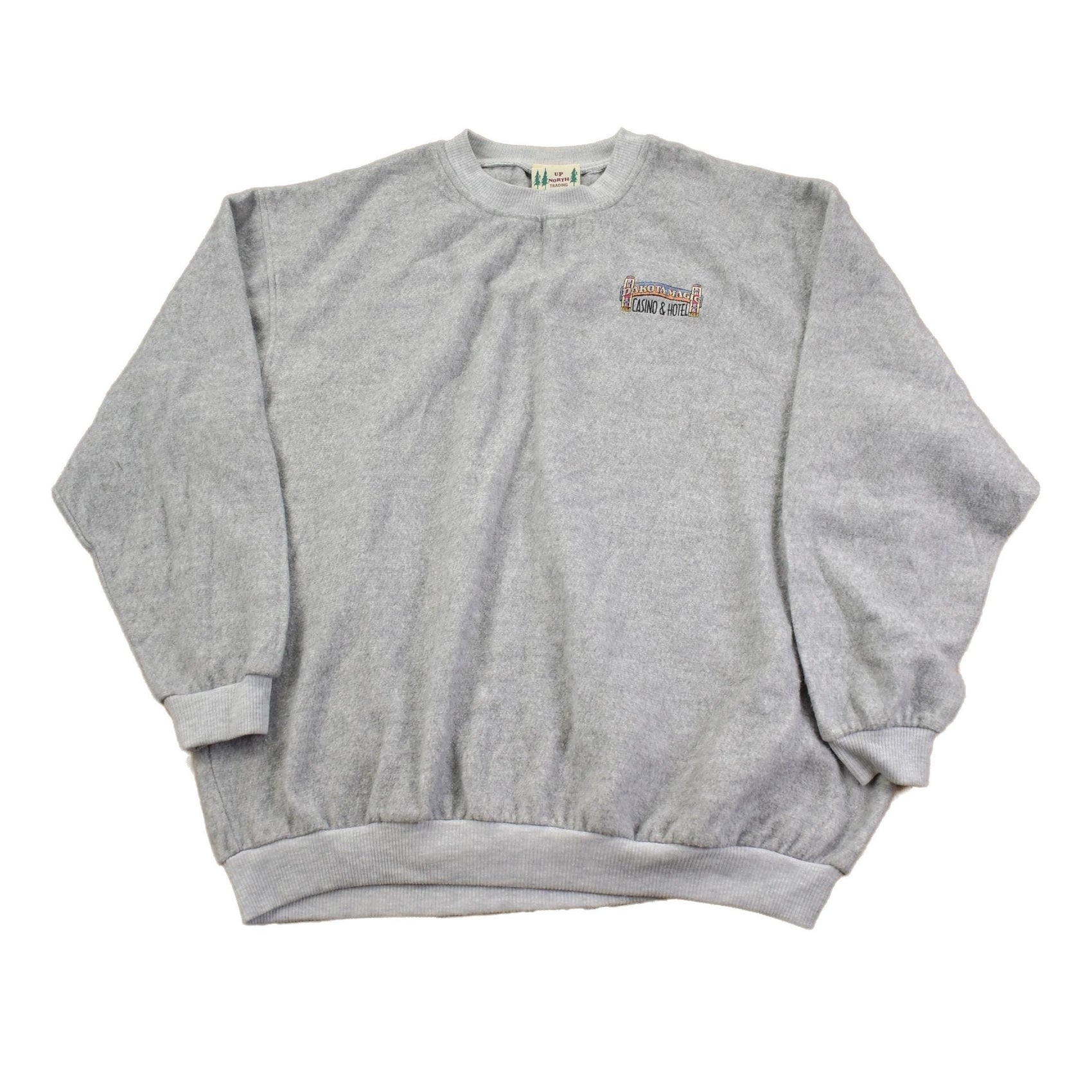 Vintage 1990s Dakota Magic Casino & Hotel Fleece Crewneck Sweatshirt Men's 2XL from propervintagecanada