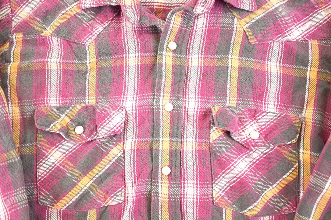 Vintage 1990s Dakota Plaid Button Up Shirt Men's M from propervintagecanada