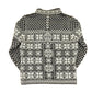 Vintage 1990s Dale Of Norway Olympic Abstract Knit Cardigan Sweater Womens S from propervintagecanada