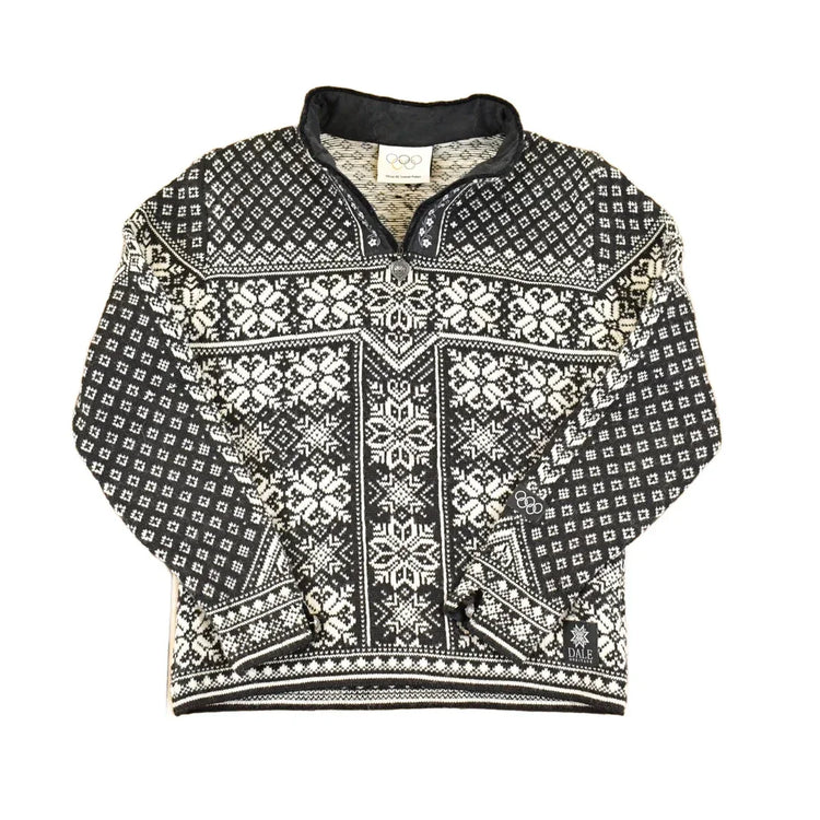 Vintage 1990s Dale Of Norway Olympic Abstract Knit Cardigan Sweater Womens S from propervintagecanada