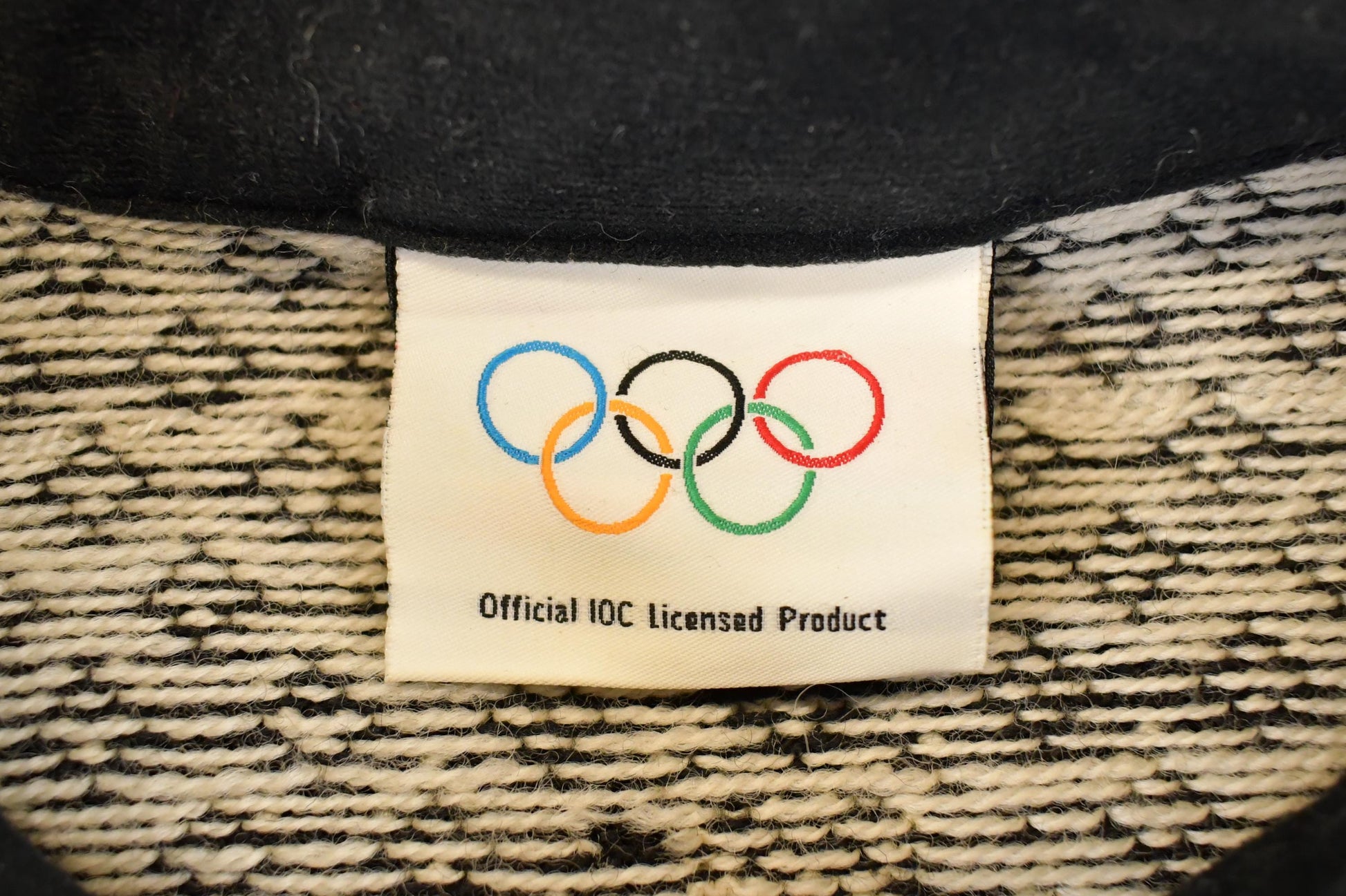 Vintage 1990s Dale Of Norway Olympic Abstract Knit Cardigan Sweater Womens S from propervintagecanada