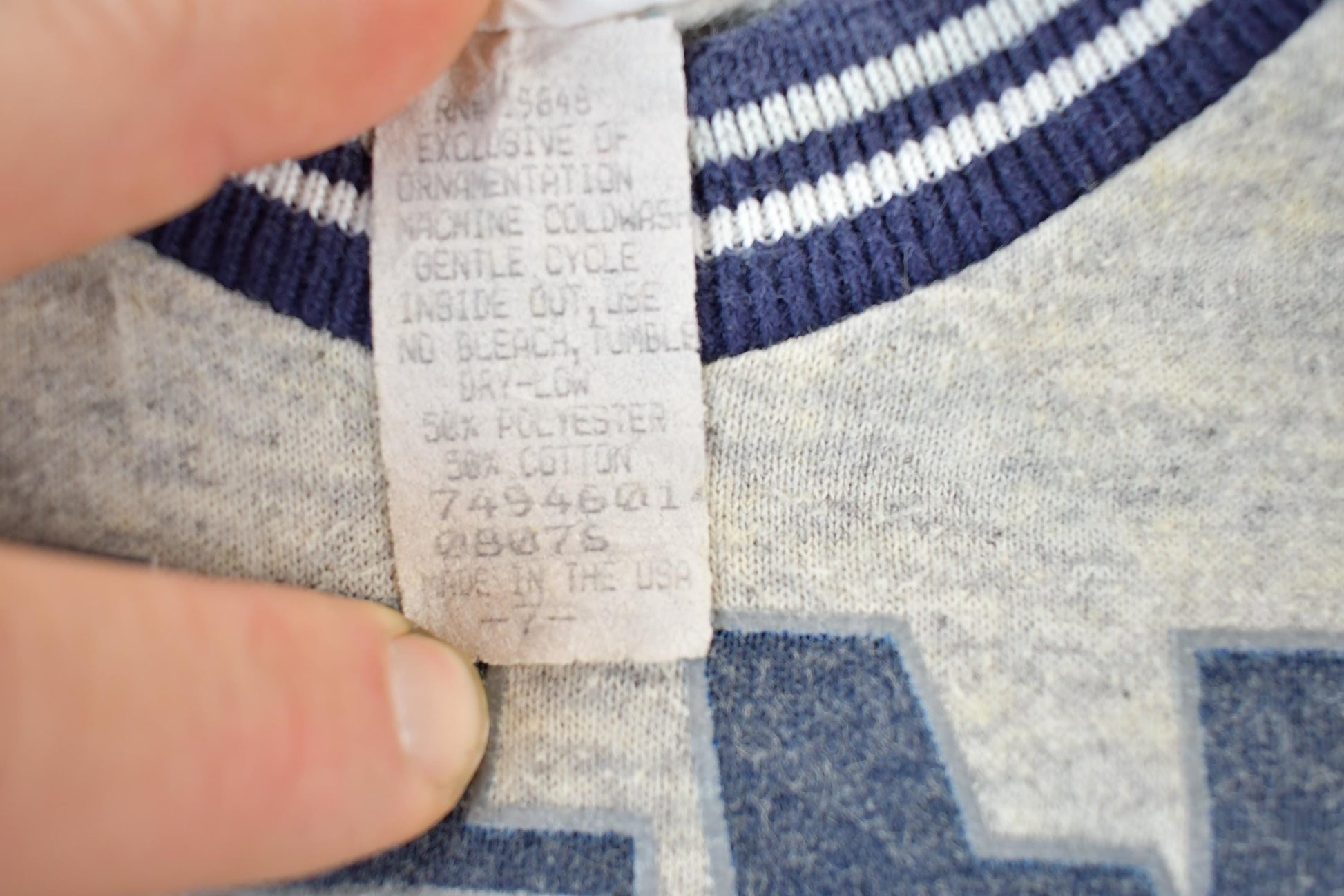 Vintage 1990s Dallas Cowboys AOP NFL Graphic Crewneck Sweater Youth S from propervintagecanada