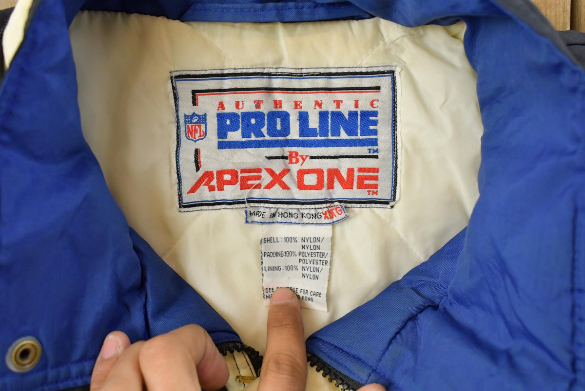 Vintage 1990s Dallas Cowboys Apex One NFL Windbreaker Jacket Men's XL from propervintagecanada