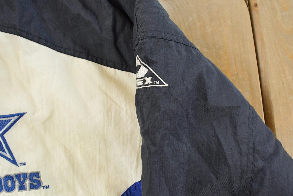 Vintage 1990s Dallas Cowboys Apex One NFL Windbreaker Jacket Men's XL from propervintagecanada