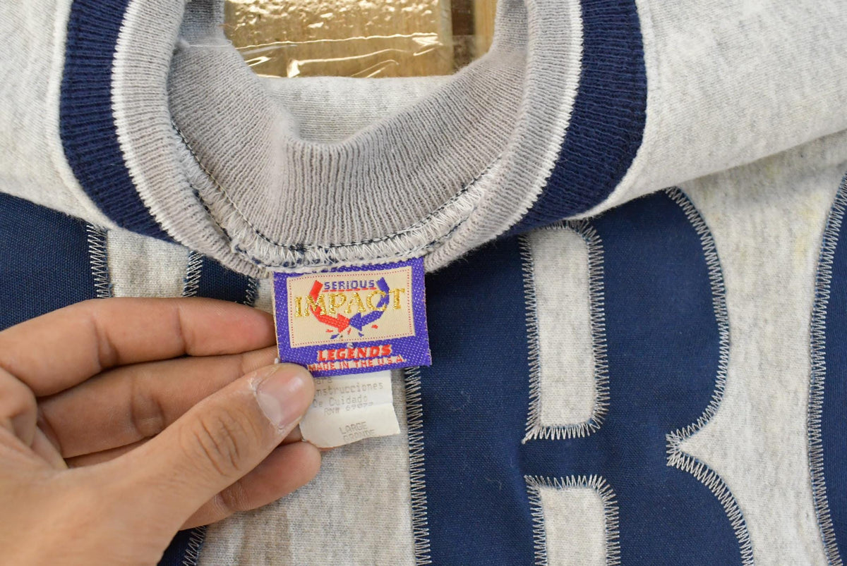 Vintage 1990s Dallas Cowboys Big Spell Out Graphic Crewneck Sweatshirt Men's L from propervintagecanada