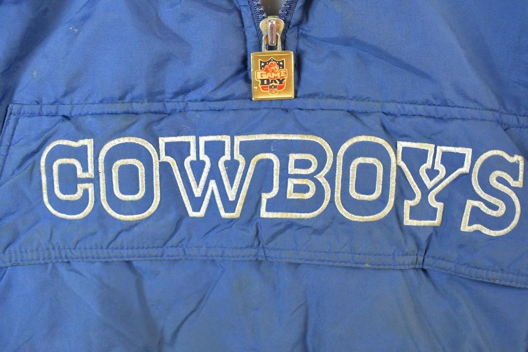 Vintage 1990s Dallas Cowboys Game Day NFL Football Pullover Jacket Men's XL from propervintagecanada