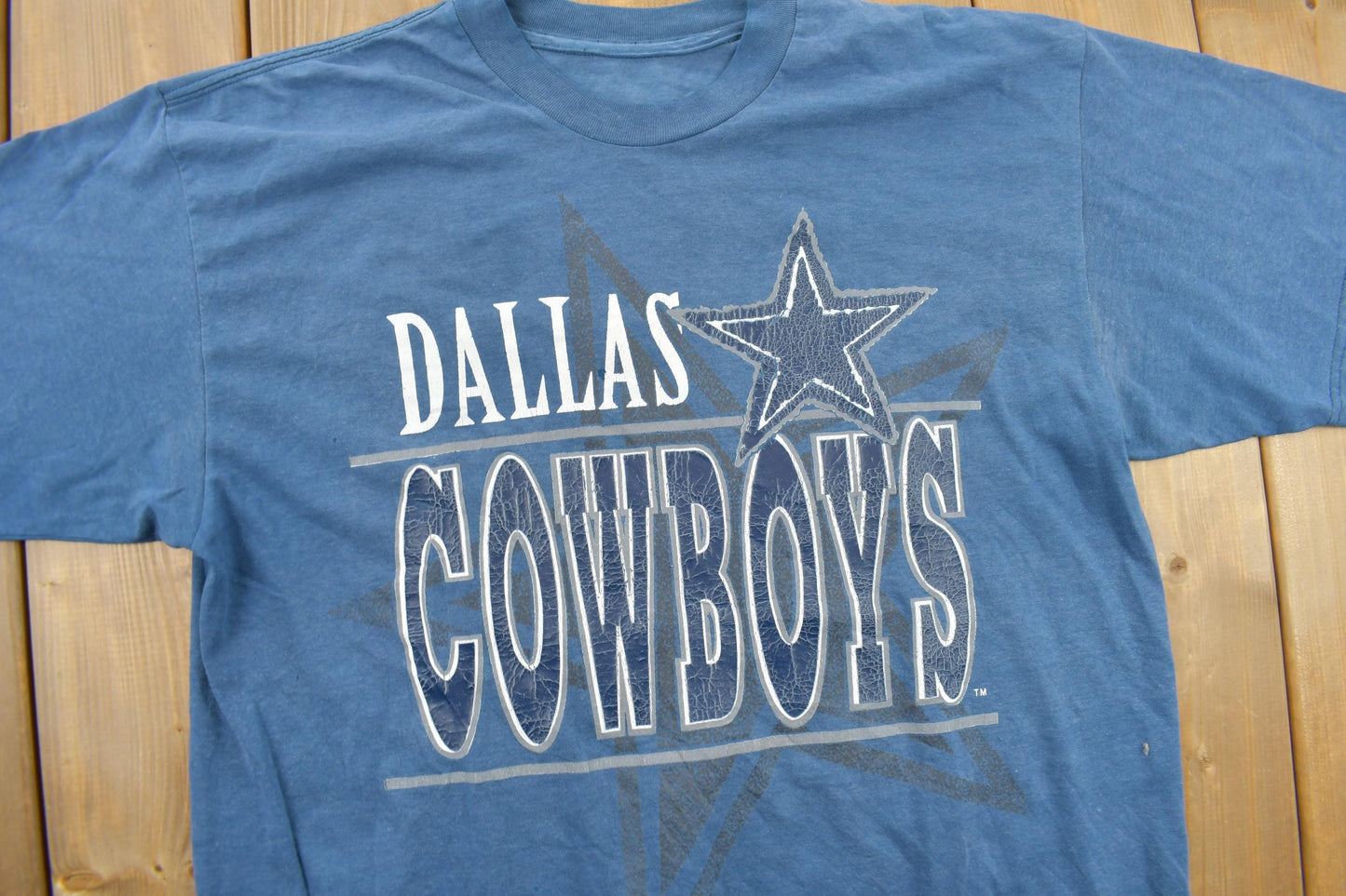 Vintage 1990s Dallas Cowboys NFL Double Sided T-Shirt Men's Large from propervintagecanada