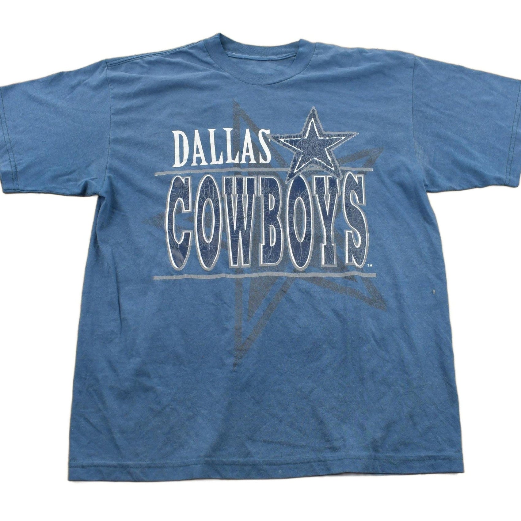 Vintage 1990s Dallas Cowboys NFL Double Sided T-Shirt Men's Large from propervintagecanada