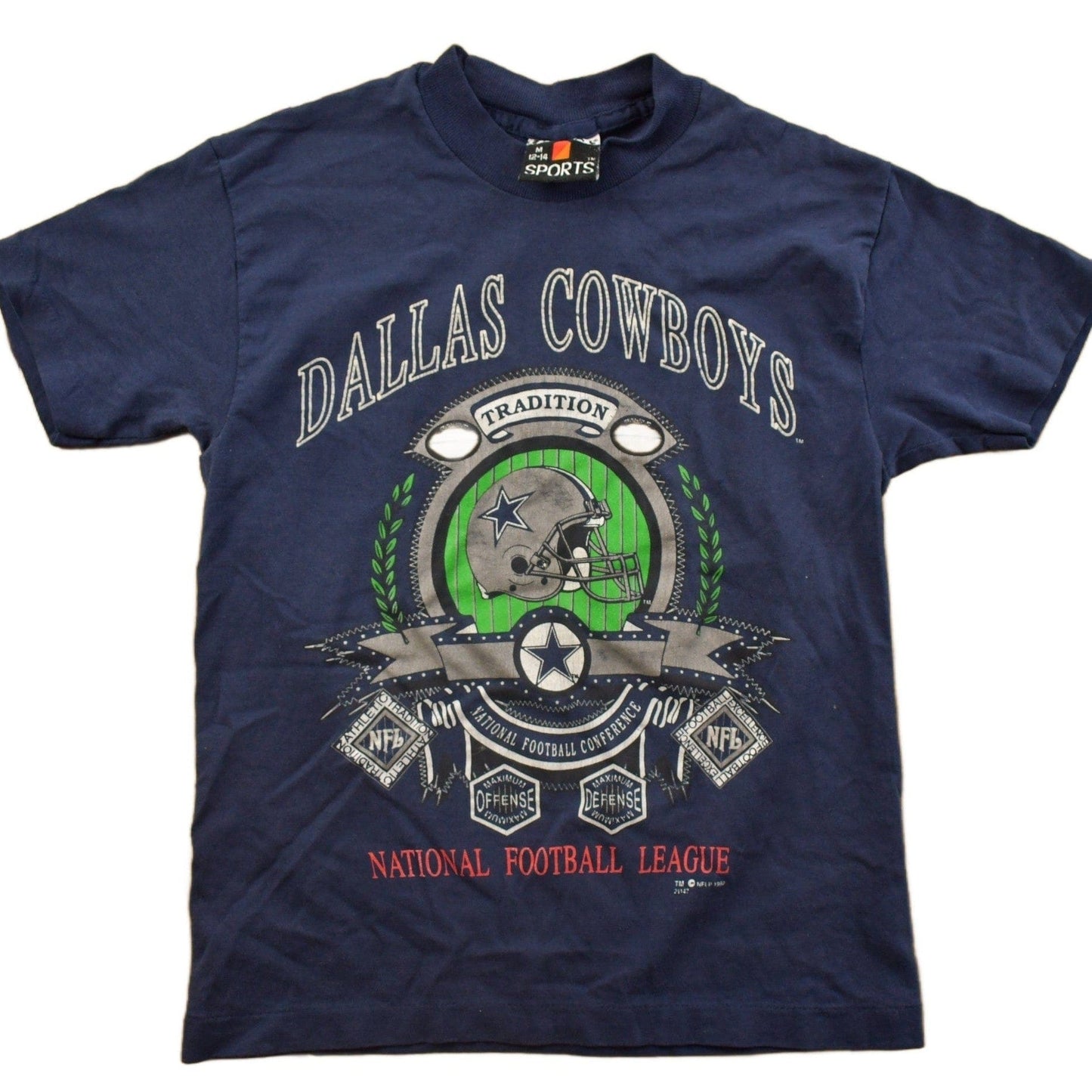 Vintage 1990s Dallas Cowboys NFL Graphic T-Shirt Men's 2XS from propervintagecanada