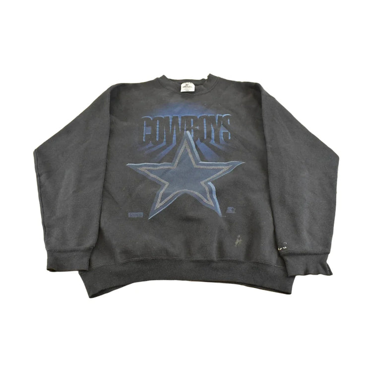 Vintage 1990s Dallas Cowboys Starter NFL Crewneck Sweatshirt Men's M from propervintagecanada