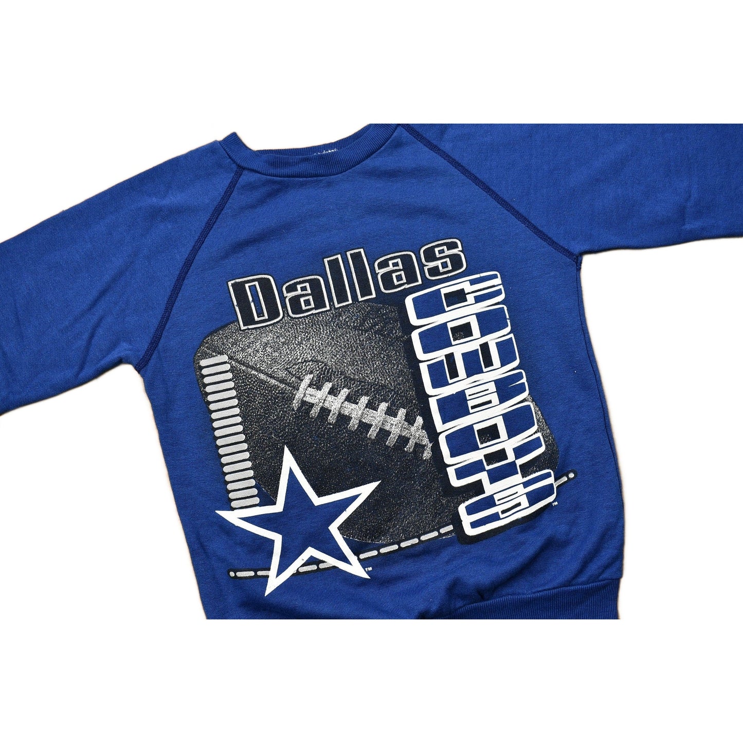 Vintage 1990s Dallas Cowboys Youth Raglan Sweatshirt Youth S from propervintagecanada