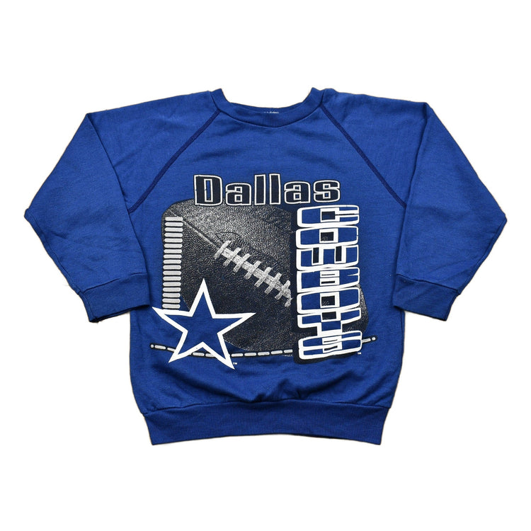 Vintage 1990s Dallas Cowboys Youth Raglan Sweatshirt Youth S from propervintagecanada