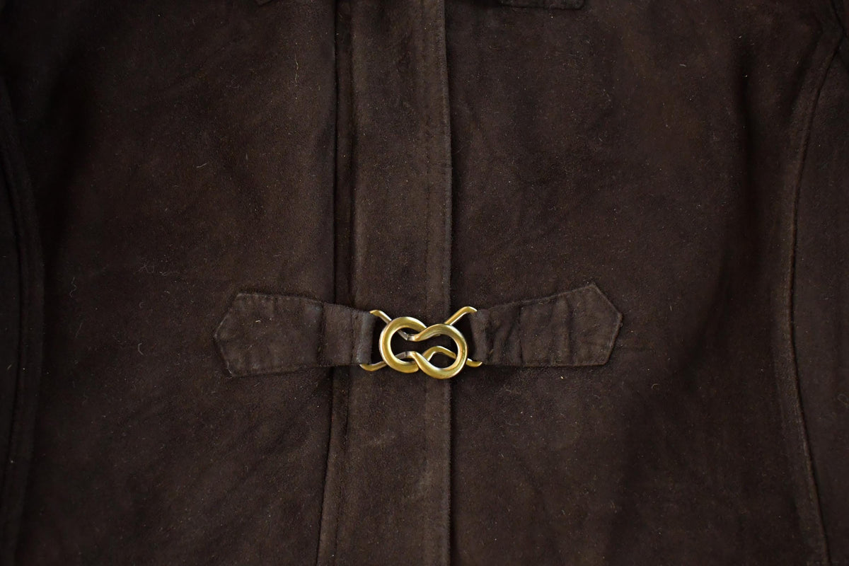 Vintage 1990s Dana Buchman Faux Shearling Coat Women's M from propervintagecanada