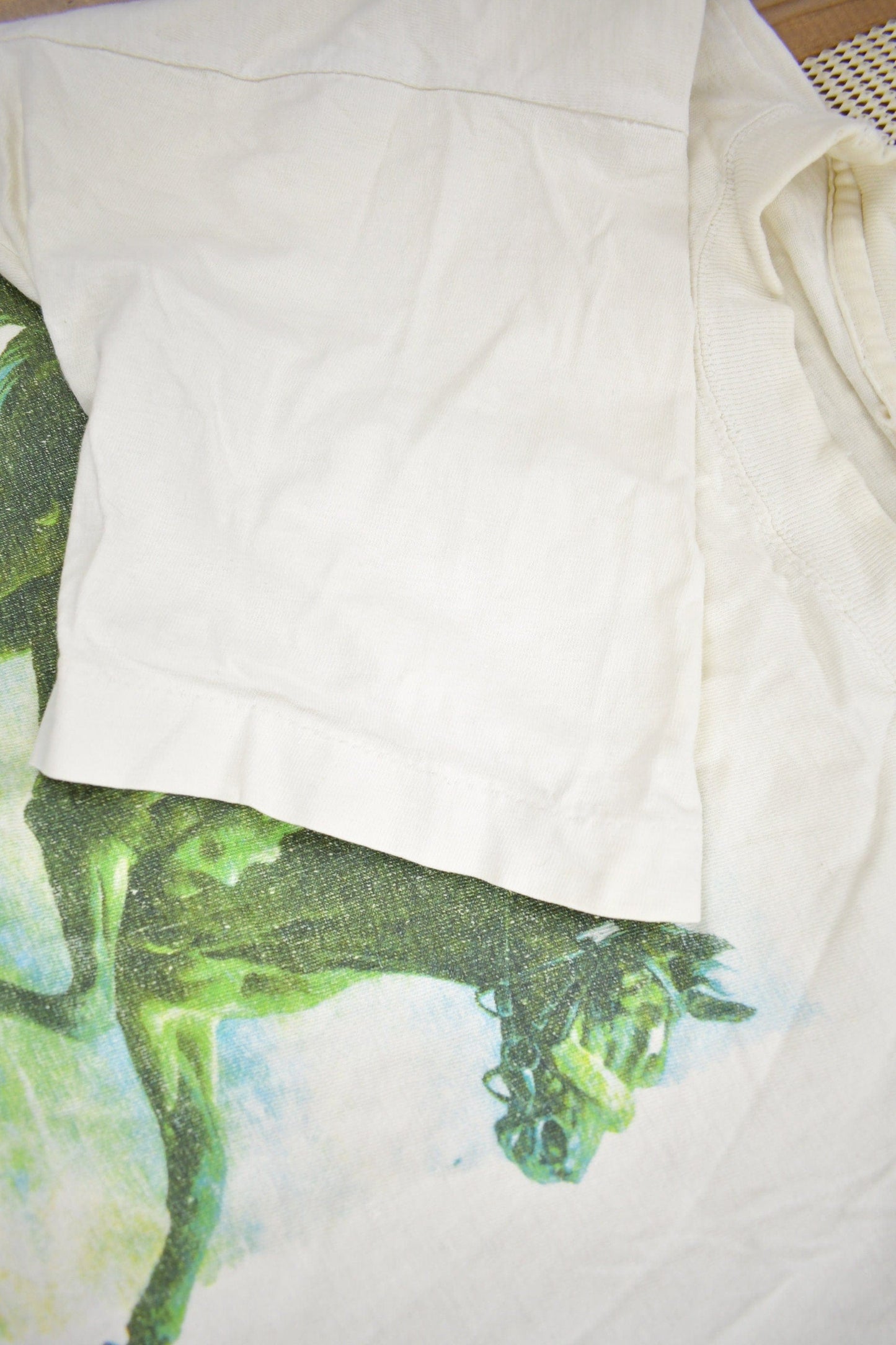 Vintage 1990s Dance Smartly Woodbine Horse Racing Graphic T Shirt Men's XL from propervintagecanada
