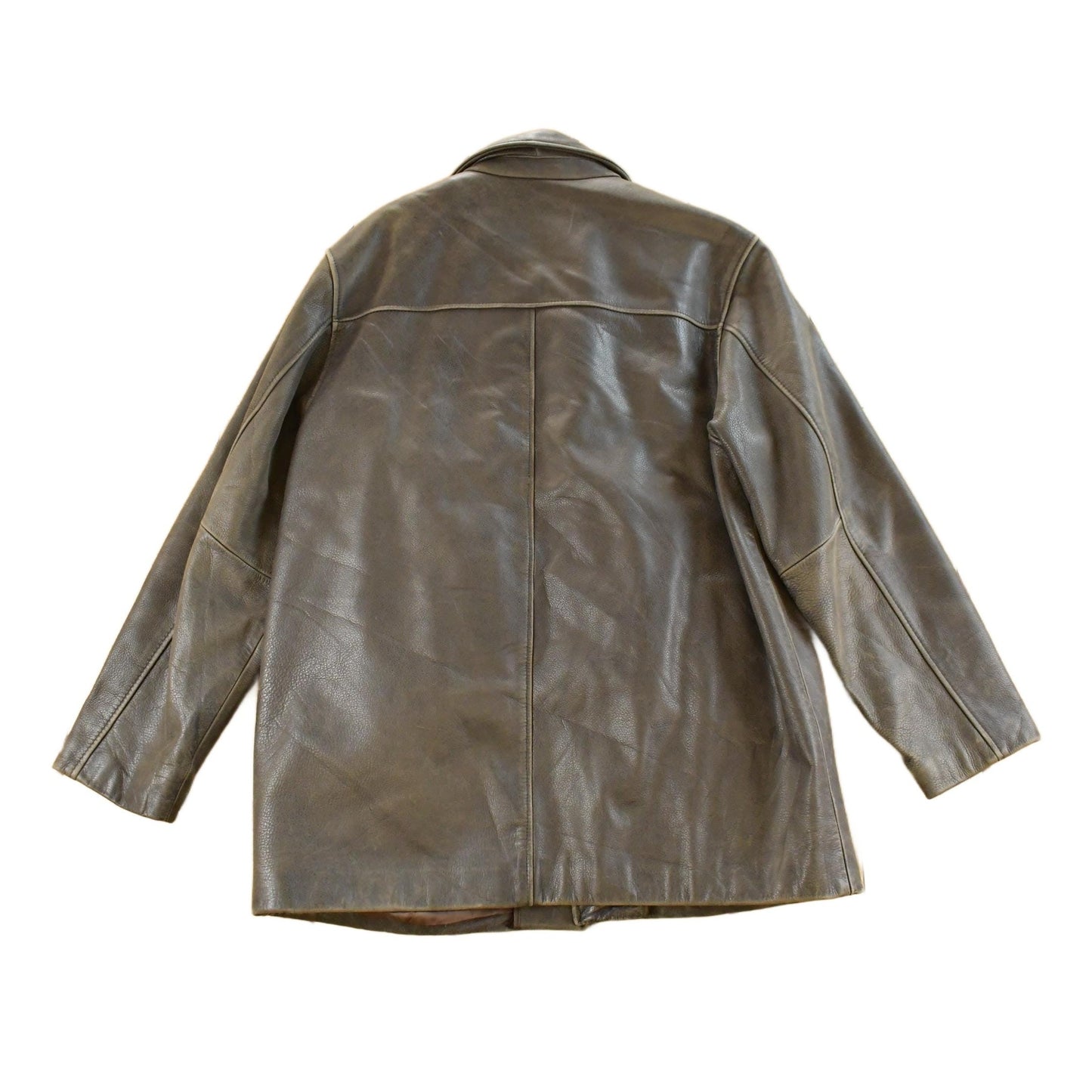 Vintage 1990s Danier Brown Leather Jacket Men's Large from propervintagecanada