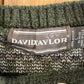 Vintage 1990s David Taylor Abstract Striped Knit Crewneck Sweater Men's L / Made In USA / 90s Knitted Sweatshirt / Vintage Preppy Knits from propervintagecanada