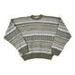 Vintage 1990s David Taylor Abstract Striped Knit Crewneck Sweater Men's L / Made In USA / 90s Knitted Sweatshirt / Vintage Preppy Knits from propervintagecanada