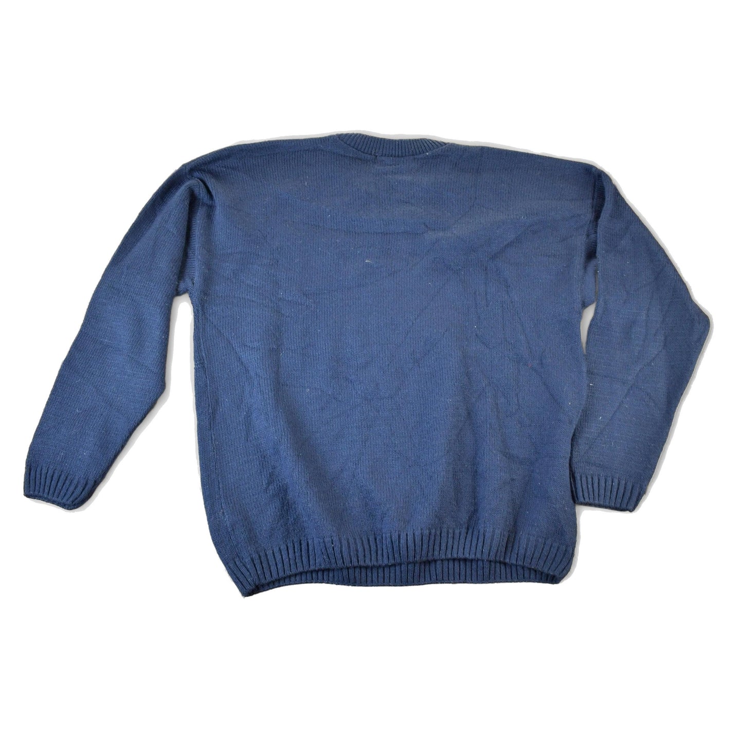 Vintage 1990s David Taylor American Flag Knit Crewneck Sweater Mens L from propervintagecanada