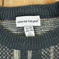 Vintage 1990s David Taylor Knit Abstract Pattern Crewneck Sweater Made In USA Men's XL from propervintagecanada