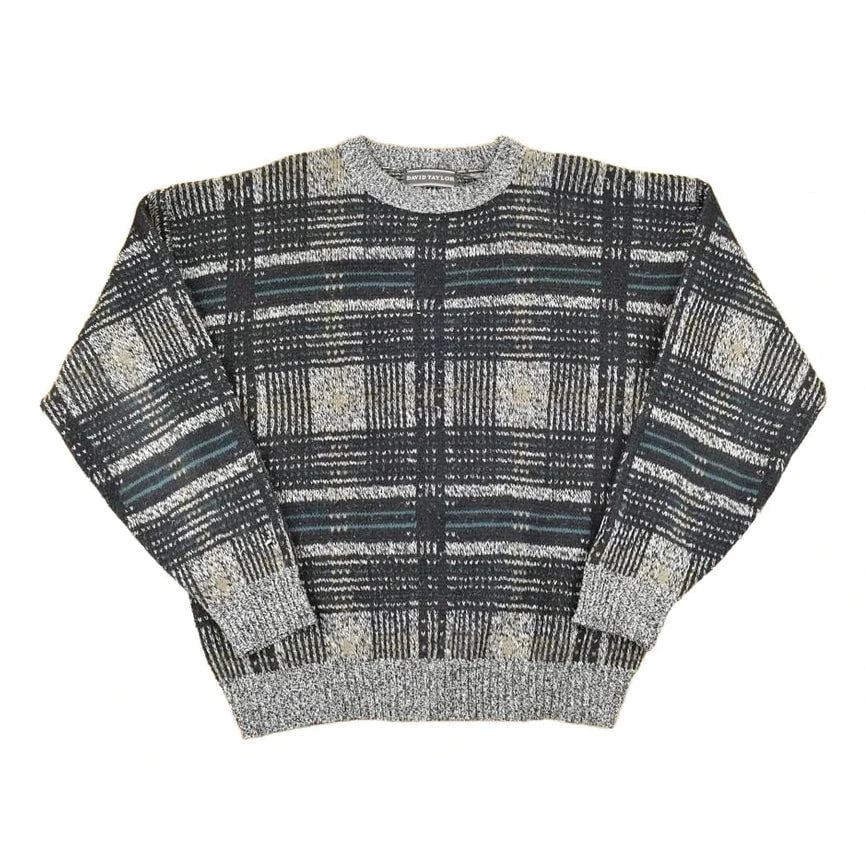 Vintage 1990s David Taylor Knit Sweater Men's L from propervintagecanada