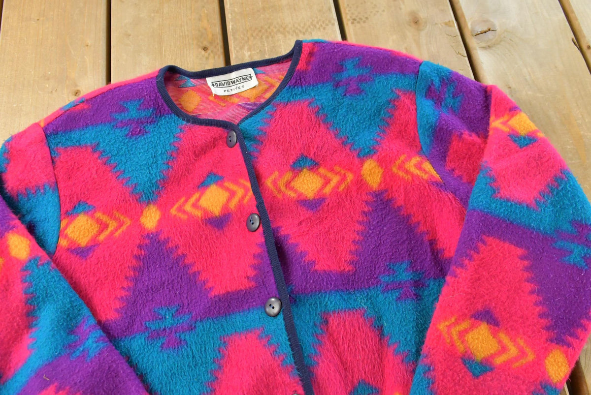 Vintage 1990s David Wayne Petites Cardigan Sweater Women's M from propervintagecanada
