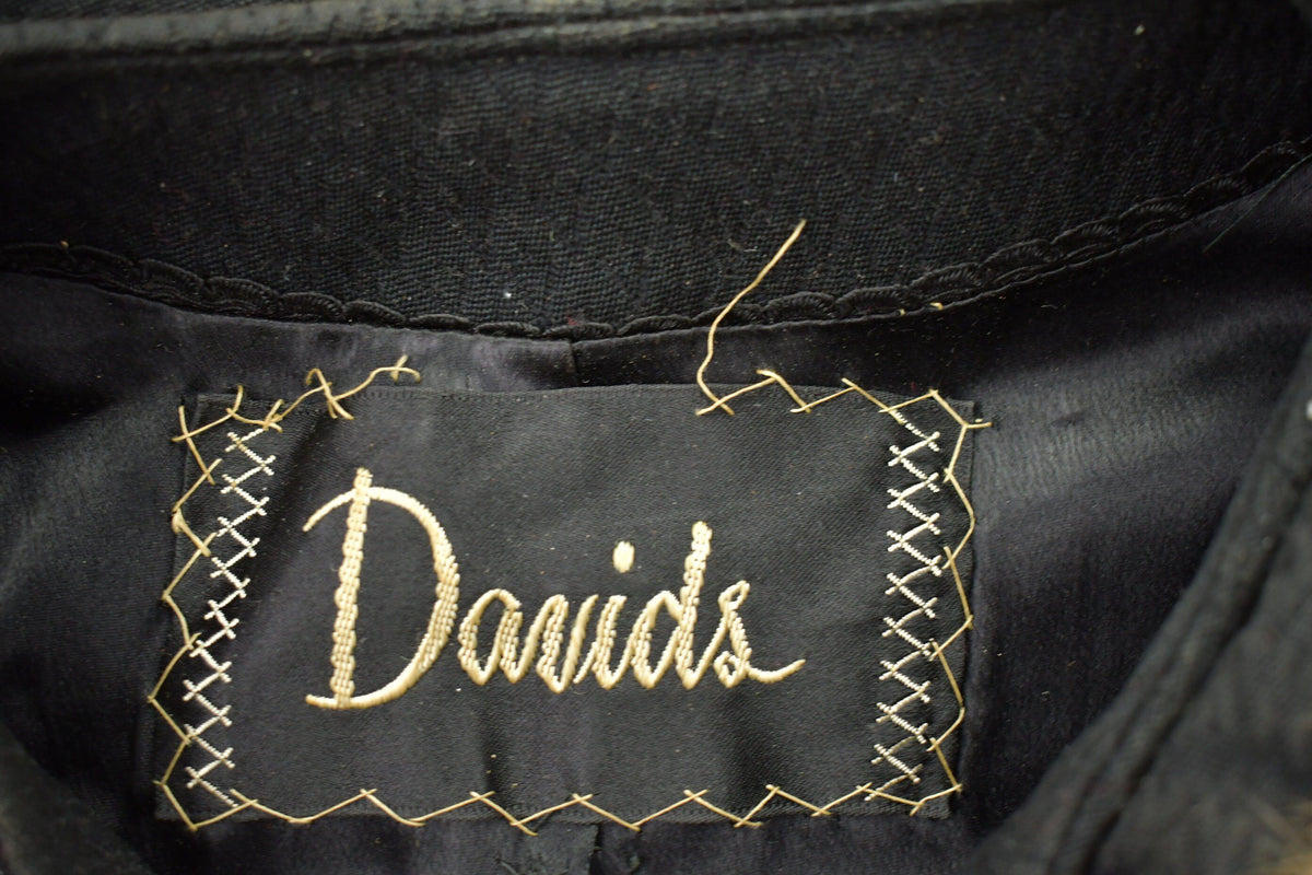 Vintage 1990s Davids Fur Collar 100% Wool Jacket from propervintagecanada