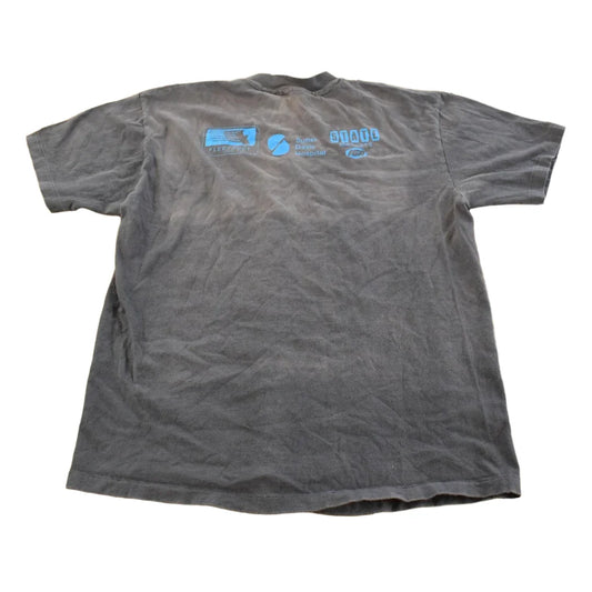 Vintage 1990s Davis Marathon Running Graphic Souvenir T-Shirt Men's L from propervintagecanada