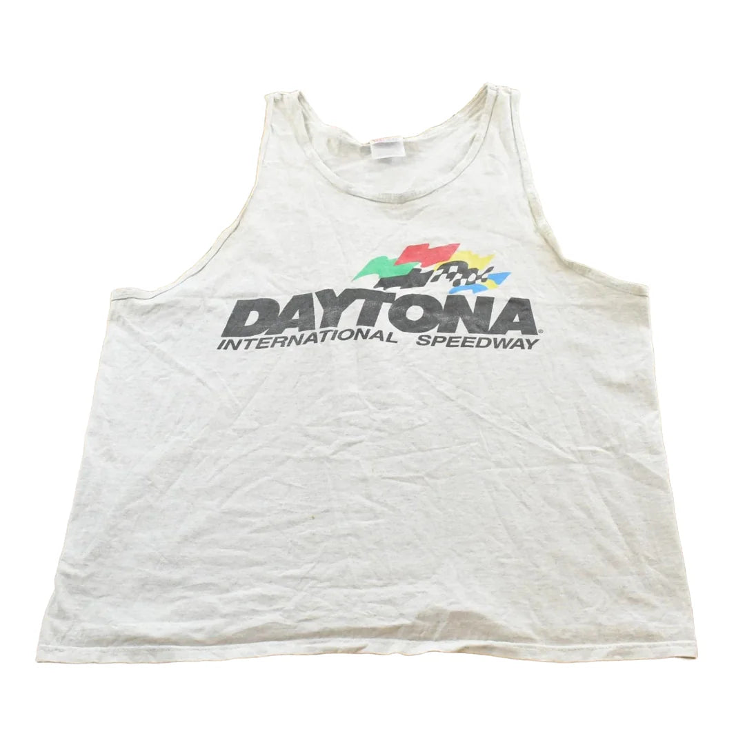 Vintage 1990s Daytona International Speedway Nascar Racing Tank Top Men's XL from propervintagecanada