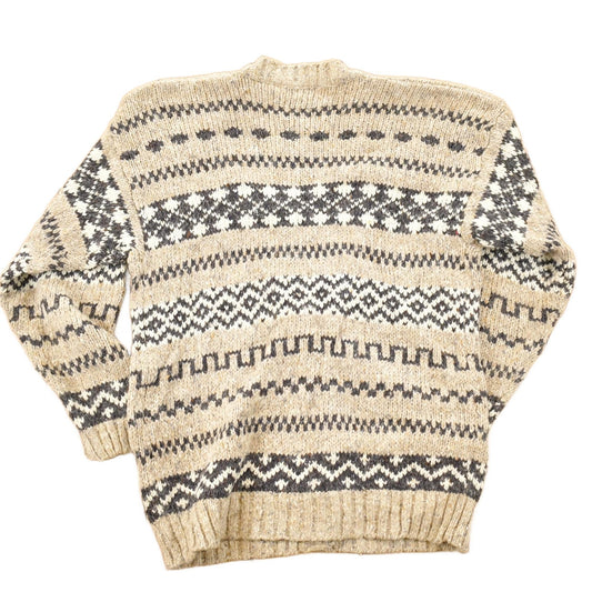 Vintage 1990s DD Sloan Abstract Knit Cardigan Sweater Women's S from propervintagecanada