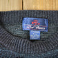 Vintage 1990s De Sonos Knit Abstract Pattern Crewneck Sweater Men's Large from propervintagecanada