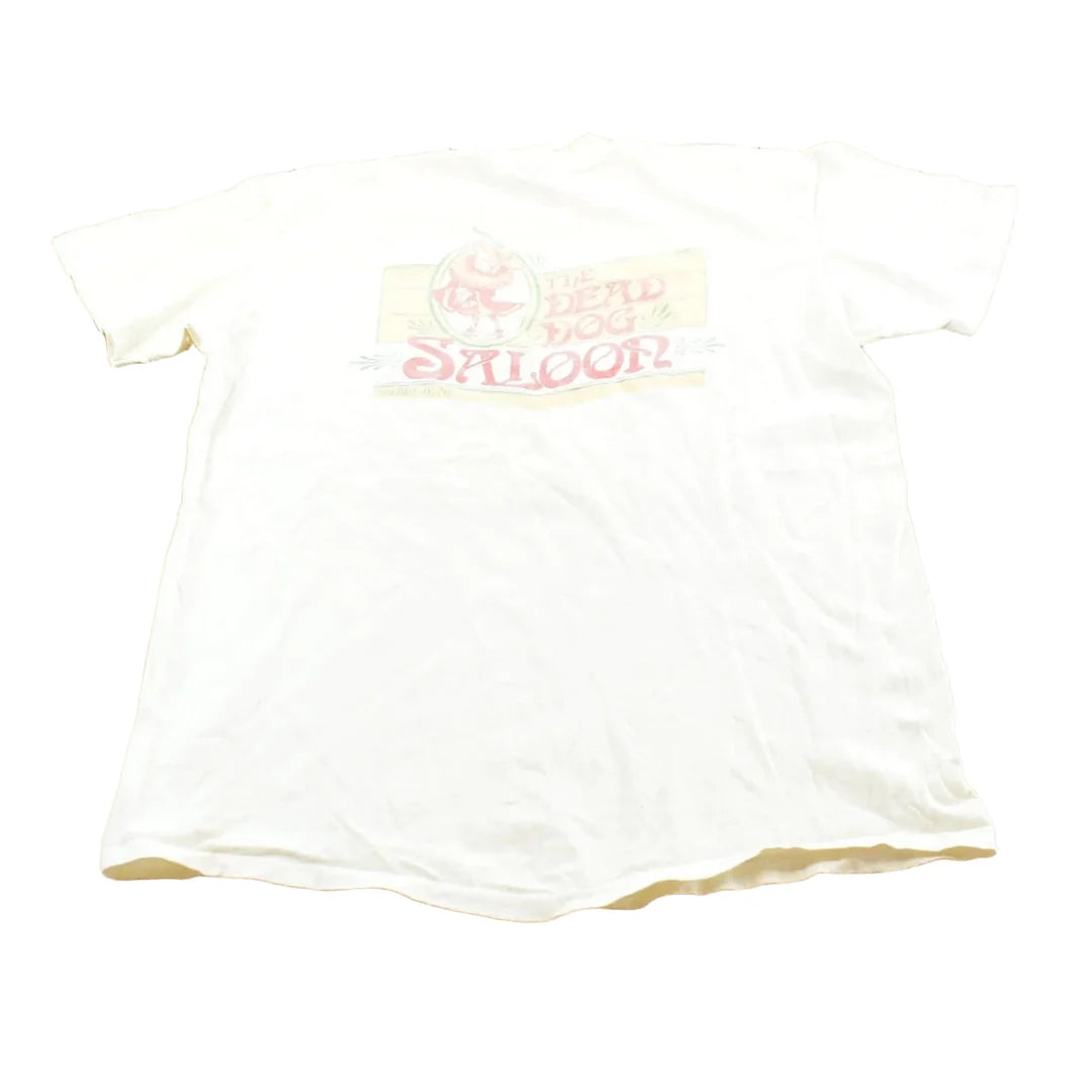 Vintage 1990s Dead Dog Saloon Sea Isle New Jersey Souvenir Single Stitch Graphic Travel T-Shirt Men's Men's Large from propervintagecanada