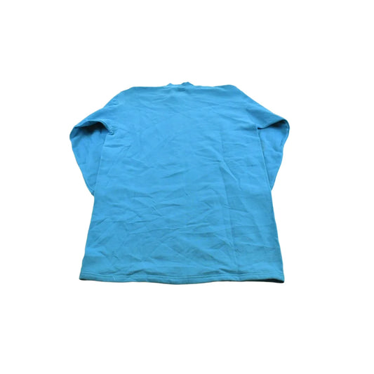 Vintage 1990s Deadstock Hanes Her Way Blank Blue Crewneck Sleep Sweatshirt Women's M Long from propervintagecanada