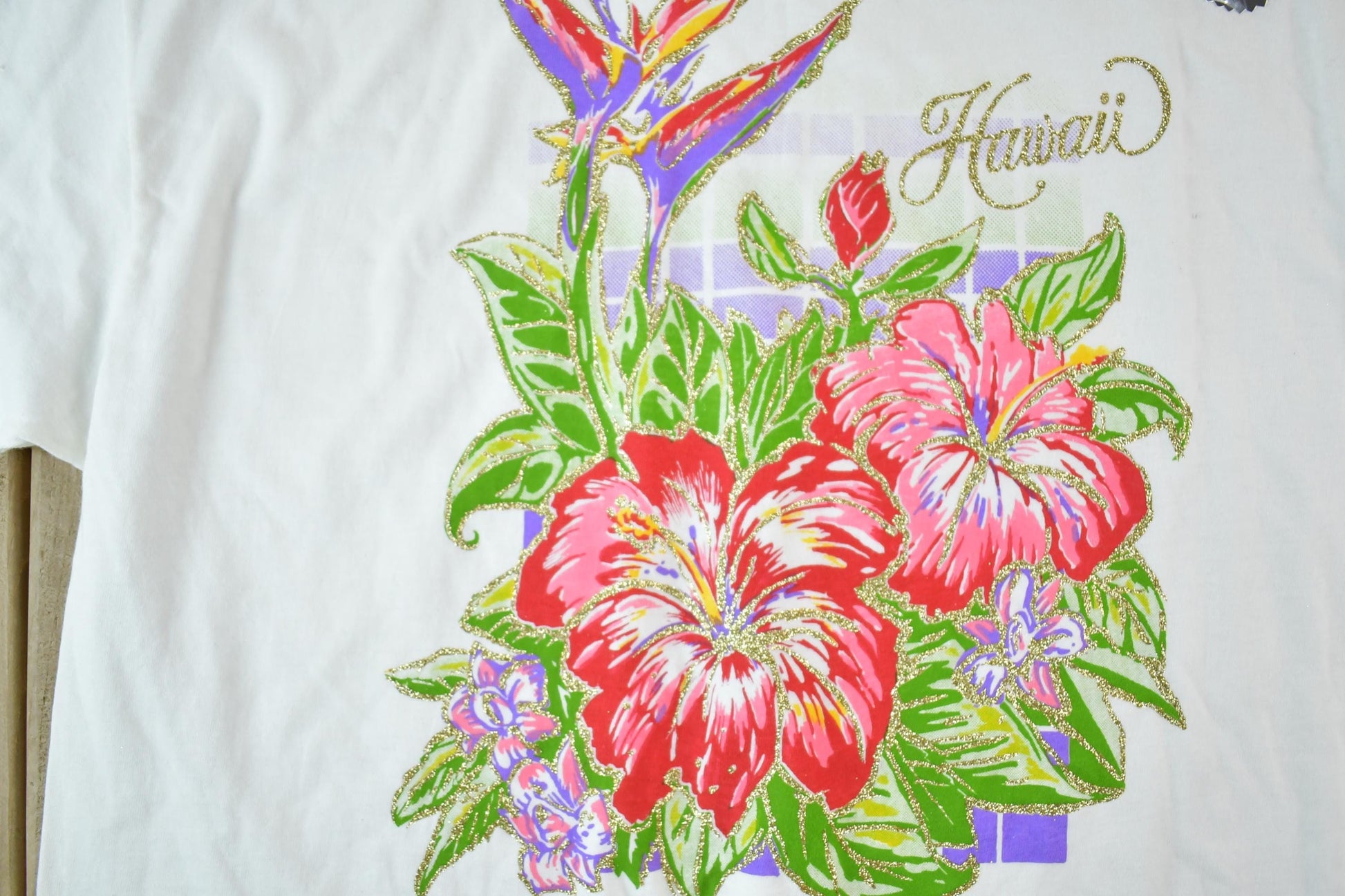 Vintage 1990s Deadstock Hawaii Souvenir Single Stitch Graphic Print T-Shirt Men's XL from propervintagecanada