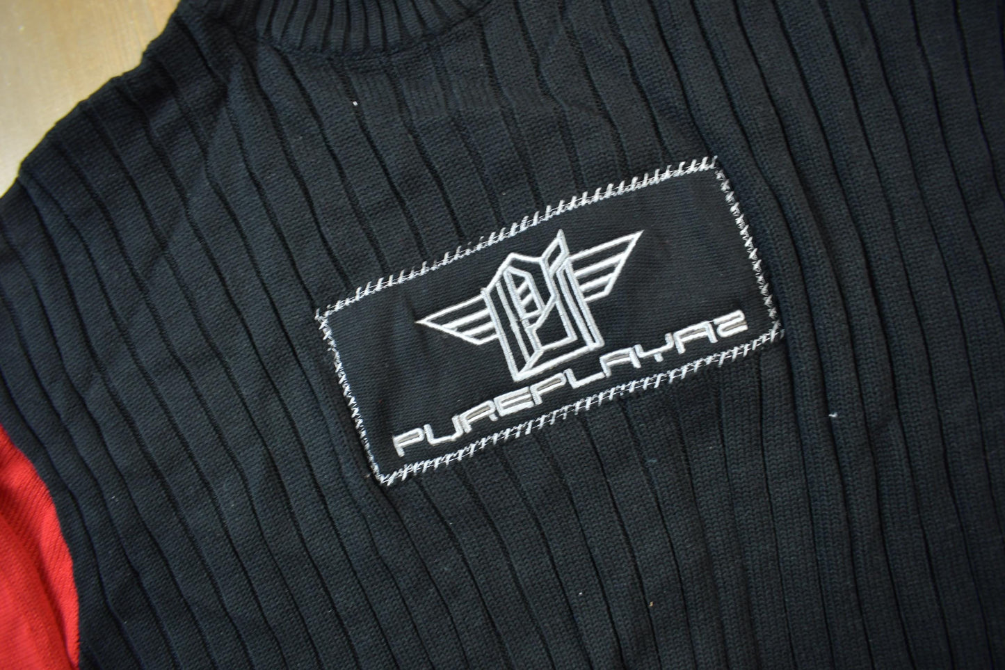 Vintage 1990s Deadstock Pure Playaz Knit Sweater Men's 2XL from propervintagecanada